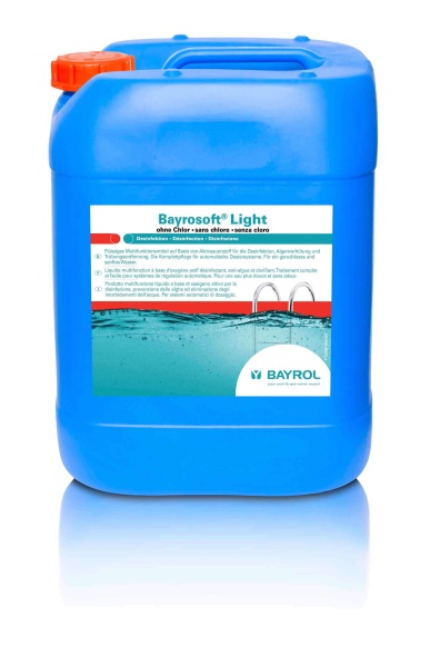 Bayrosoft Light flüssig Poolwasserpflege für die Pool Dosieranlage